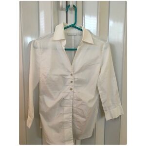 Button Down White Blouse